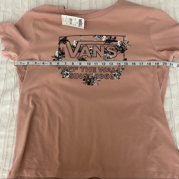 *SOLD* NWT Vans Off The Wall Dusty Rose Pink Graphic T-Shirt Size XL - Picture 6 of 7